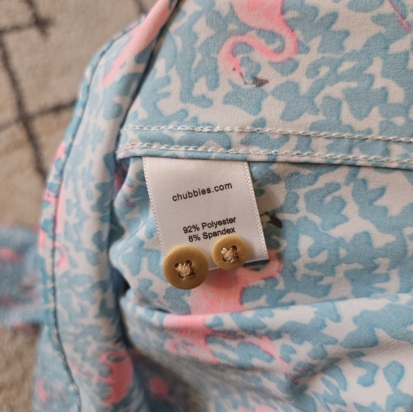 Chubbies Domingo printed performance stretch polo men's small - Picture 7 of 7